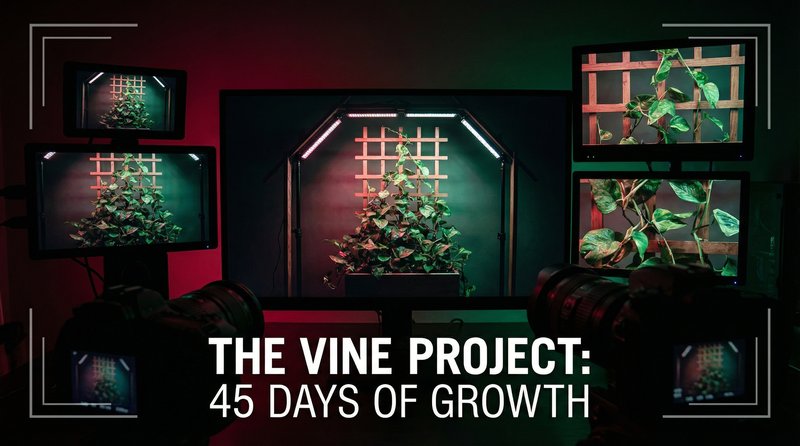 小马拉大车植物测评视频-藤本植物生长延时摄影